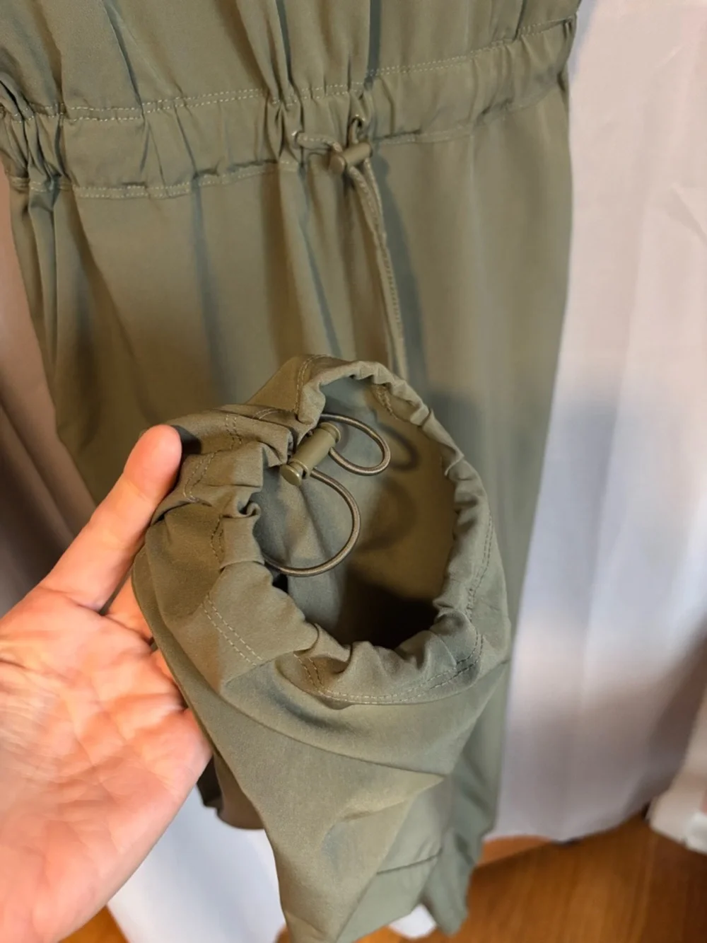 Mondetta Olive Utility Jumpsuit with Drawstring Waist- XS - Picture 3 of 6